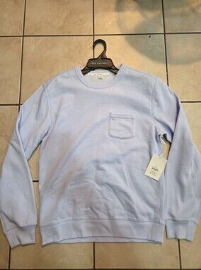 Free Assembly Men’s Light Blue Long-Sleeve Sweater